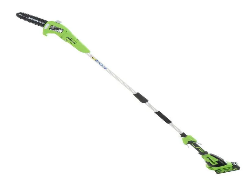 Greenworks G40PSFK2 - Élagueuse à batterie sur perche de rallonge - Batterie de 40V 2Ah