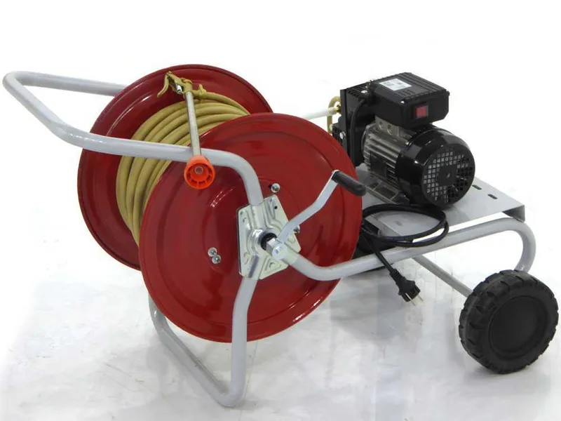 Motopompe de pulvérisation électrique sur chariot - Pompe Dal Degan DL218 - 20 bars max - 18L/min