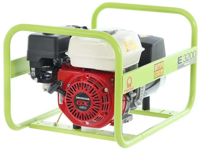 Pramac E 3200 - Groupe électrogène 2.6 KW monophasé à essence - avec moteur Honda GX 160