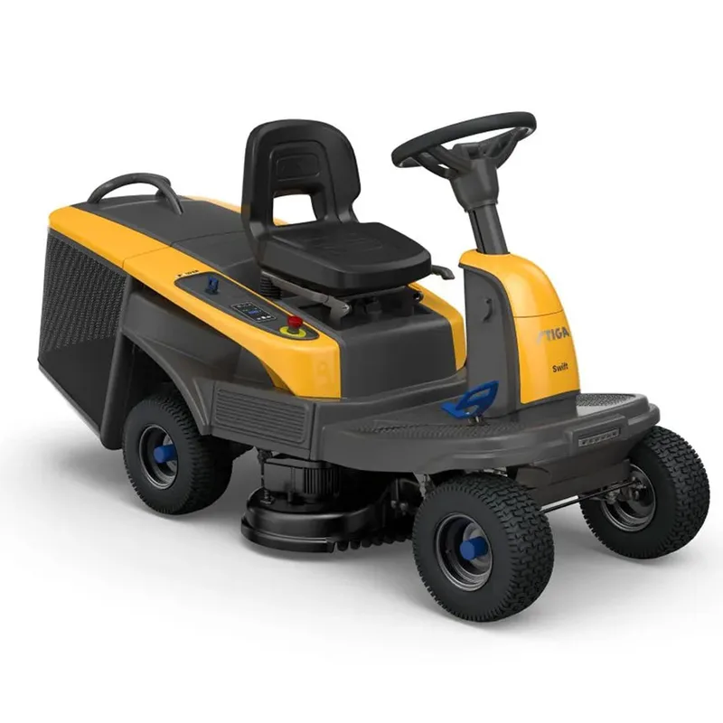 Rider tracteur tondeuse Stiga SWIFT 372e - Batteries ePower - Largeur de coupe 72 cm