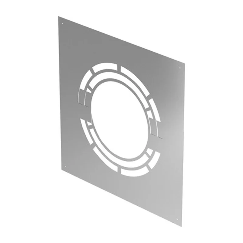 Schiedel rosace pour ventilation arrière 30-45° Ø180 mm brillant