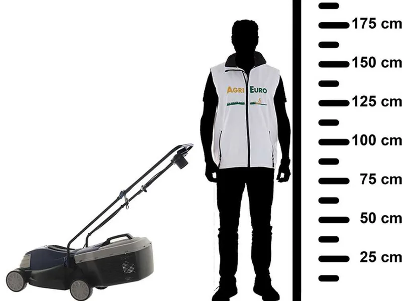 BullMach PELEO 1200 - Tondeuse à gazon électrique - 1200W - Coupe de 32 cm