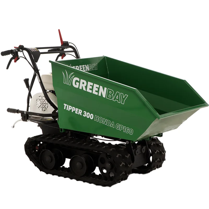 Brouette motorisée à chenilles dumper GreenBay Tipper 300 - Moteur Honda GP160