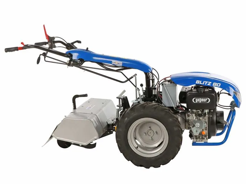 EuroMech BLITZ 80 - Motoculteur diesel - Yagmur D300 - 7 CV - Démarrage électrique