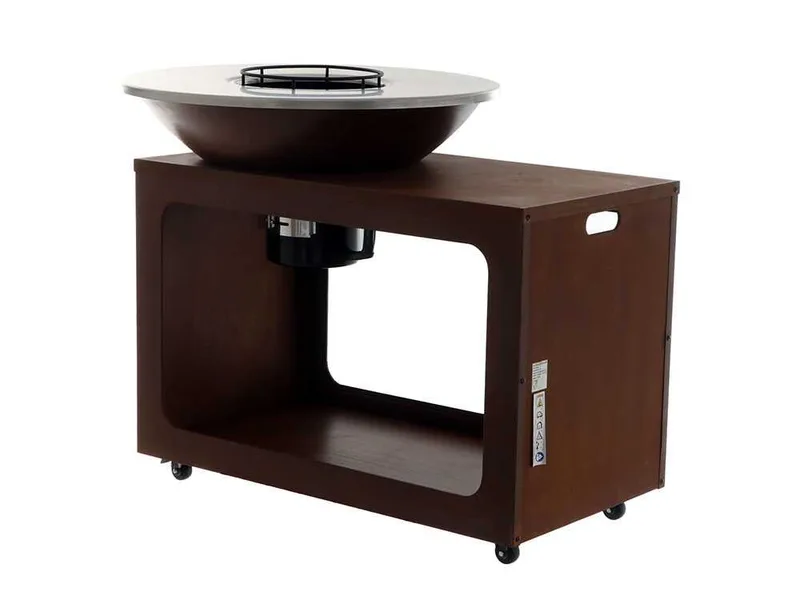 RoyalFood COR-4250 - Barbecue à bois en corten