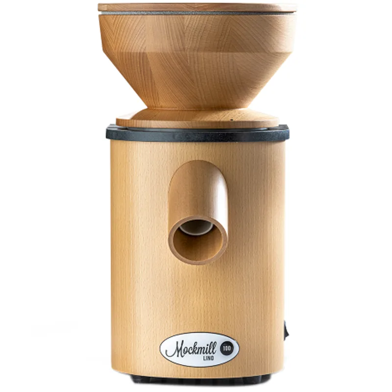 Mockmill Lino 100 - Moulin pour farine en bois avec meules en pierre - 360W