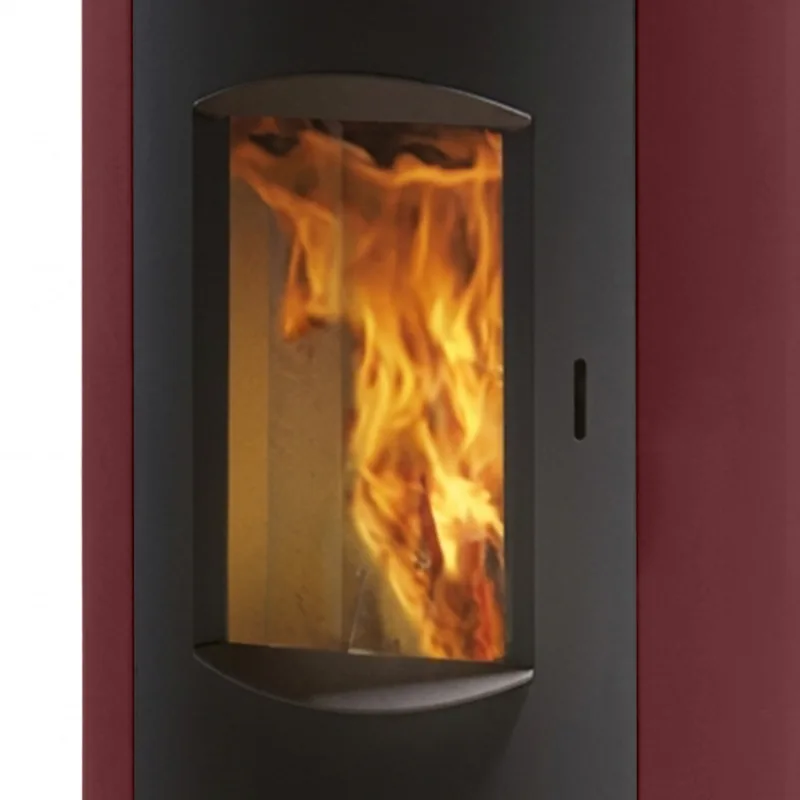 EK63 Like 80 Evo Poêle à granulés acier bordeaux COAX