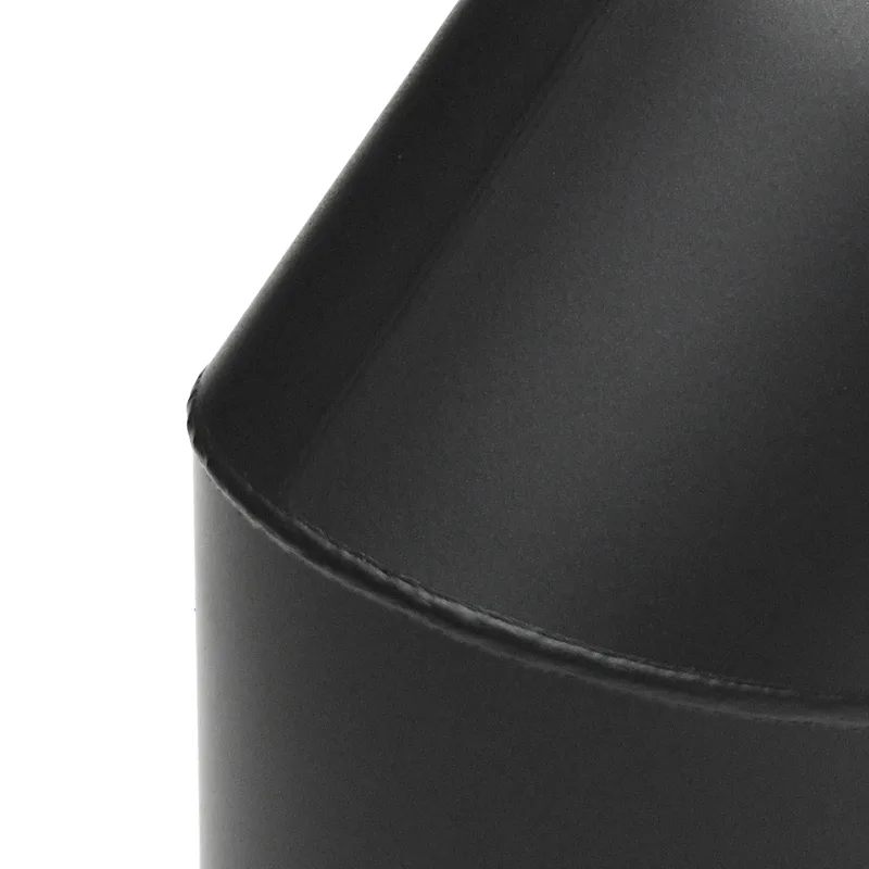 Raik Basic coude de tuyau de fumée 160mm noir 45° sans porte pour tuyau de fumée / conduit de fumée