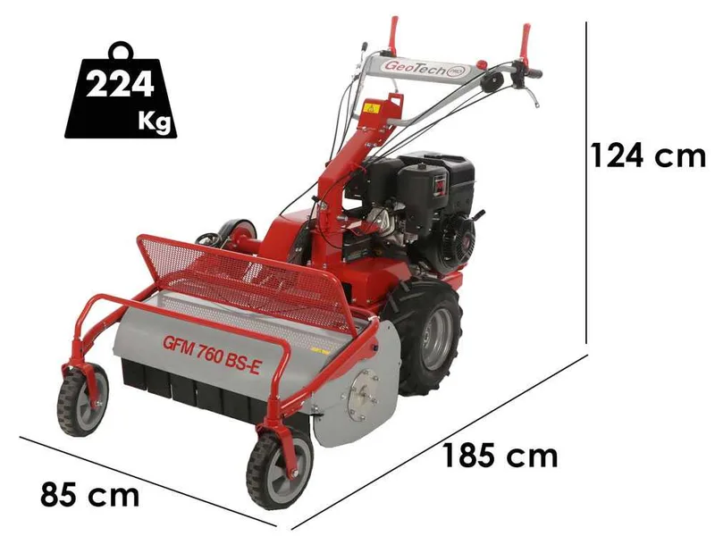 GeoTech Pro GFM 760 BS-E - Tondeuse débroussailleuse à couteaux - B&S XR2100