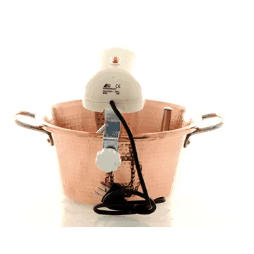 LAR Polentamatic - Chaudron électrique en cuivre martelé pour la polenta à induction 4.5L - 8W max