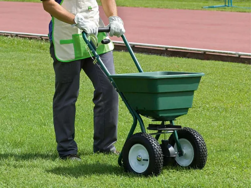 Stocker 3907 - Semoir à poussée manuelle - Épandeur d'engrais - Capacité 60 l