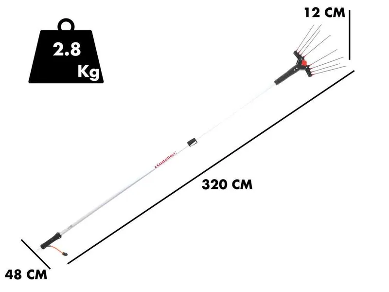 Castellari Vertigo L 30V - Peigne vibreur électrique à batterie 240 - 320 cm