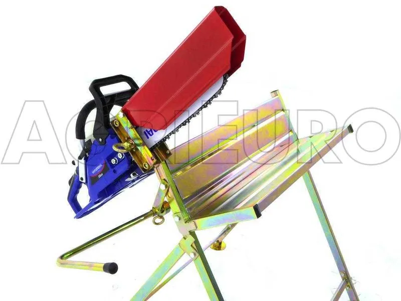 Chevalet professionnel GeoTech pour coupe de troncs avec tronçonneuse