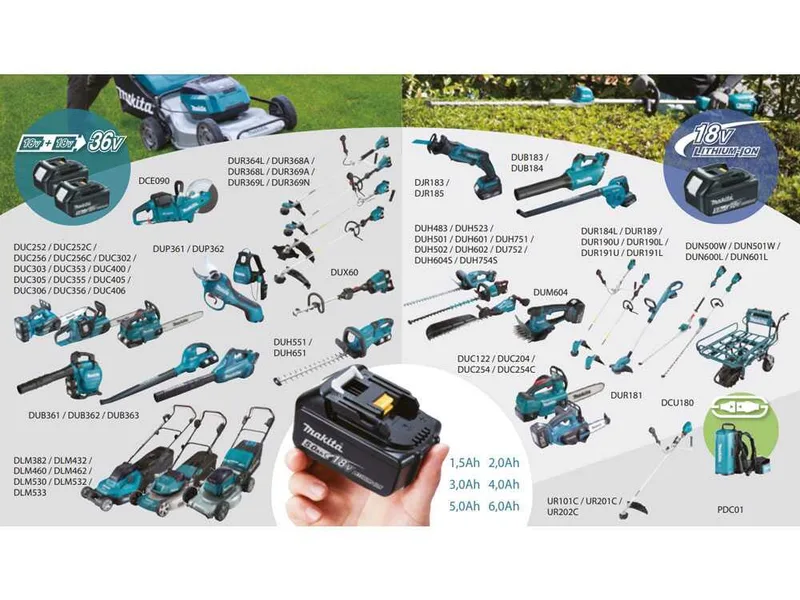 Makita DUB363 - Souffleur aspirateur à feuilles sans fil