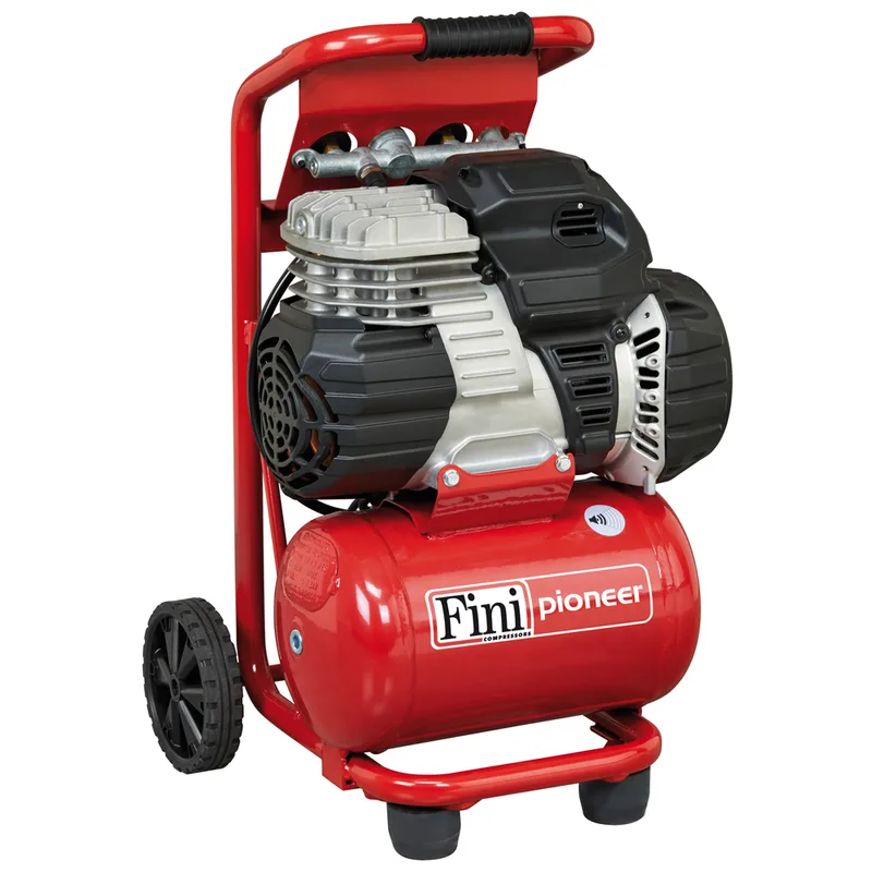 Fini Pioneer 244 - Compresseur d'air électrique portatif compact - Moteur 1.5 CV - 8 bars