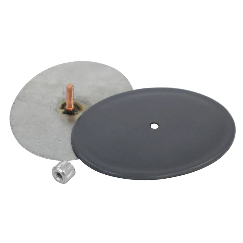 Coude de conduit de fumée / Coude de tuyau de poêle émaillé 150 mm - Coude lisse à 45° gris avec ouverture de nettoyage