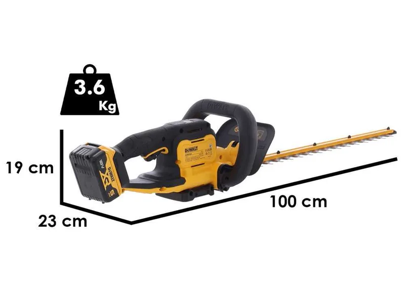 DeWalt DCMHT564P1-QW - Taille-haie à batterie - 18 V 2 Ah - Lame de 55 cm