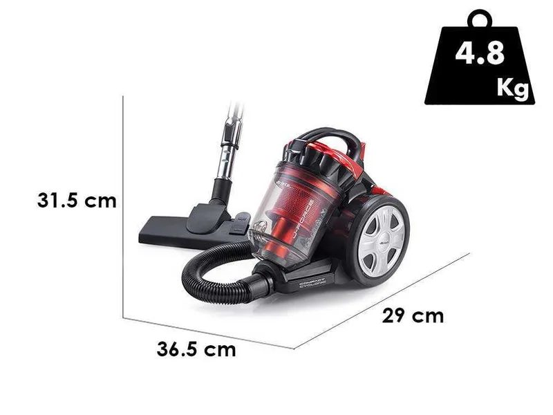 Ariete 2753 J-Force - Aspirateur traineau multi-cyclonique sans sac - 700W