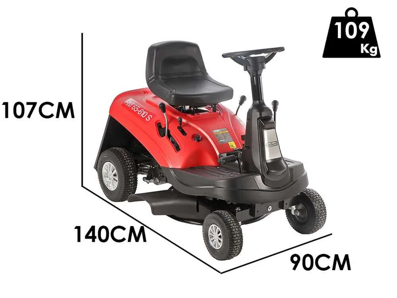 GeoTech RM 65-610 S - Tondeuse autoportée - Moteur de 196 cm3