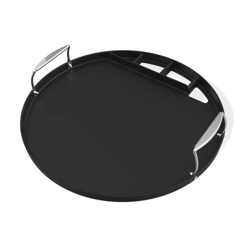 Plaque ronde en fonte pour barbecue Weber au charbon de bois