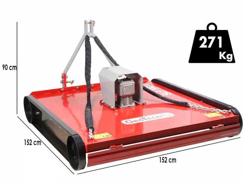 GeoTech Pro SLP 140 - Broyeur plat à axe vertical pour tracteur
