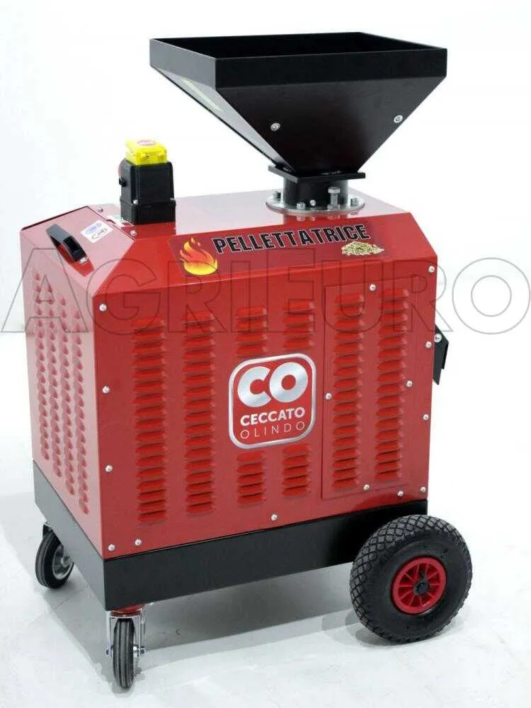 Ceccato Olindo Presse à pellets Triphasée 5,5 CV - Fabrication de pellets pour le chauffage