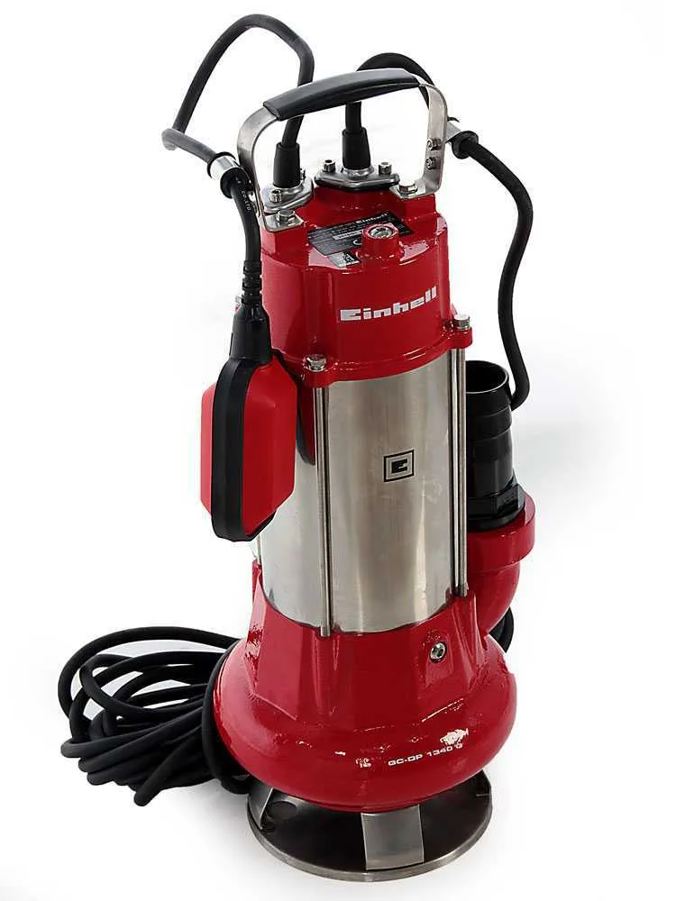 Pompe immergée électrique pour eaux chargées Einhell GC-DP 1340 G - électropompe Inox de 1300 W