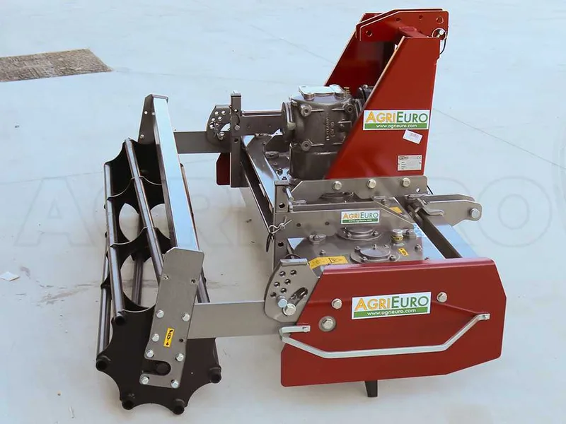 Herse rotative RH190 - largeur de travail 190 cm - 18 lames série médium - Rouleau à cage