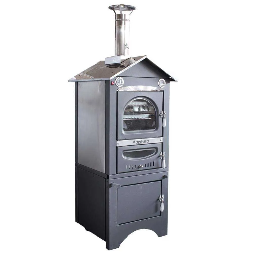 Agrieuro Minimus 50 EXT - Four à pizza à bois en acier inox d'extérieur - Ventilé