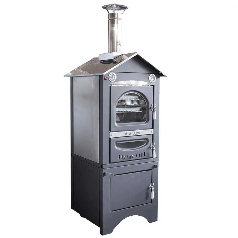 Agrieuro Minimus 50 EXT - Four à pizza à bois en acier inox d'extérieur - Ventilé