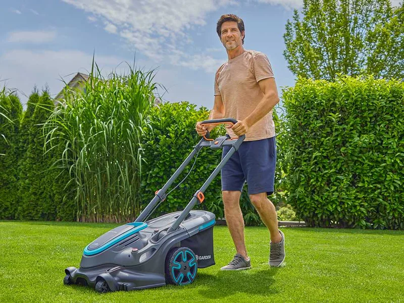 Gardena PowerMax Duo 46/36V P4A - Tondeuse à gazon à batterie - 2x18V 4Ah - Largeur de coupe 46 cm