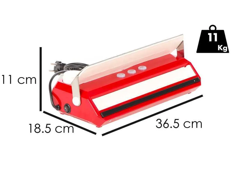 Tre Spade Takaje VacuumMachine Rouge - Machine sous vide - Barre de soudure de 33 cm