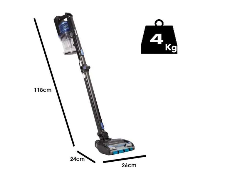 Shark Powerfins IZ320EUT - Aspirateur - Balai à batterie - Avec Pet kit - 2 batteries 21,6 V