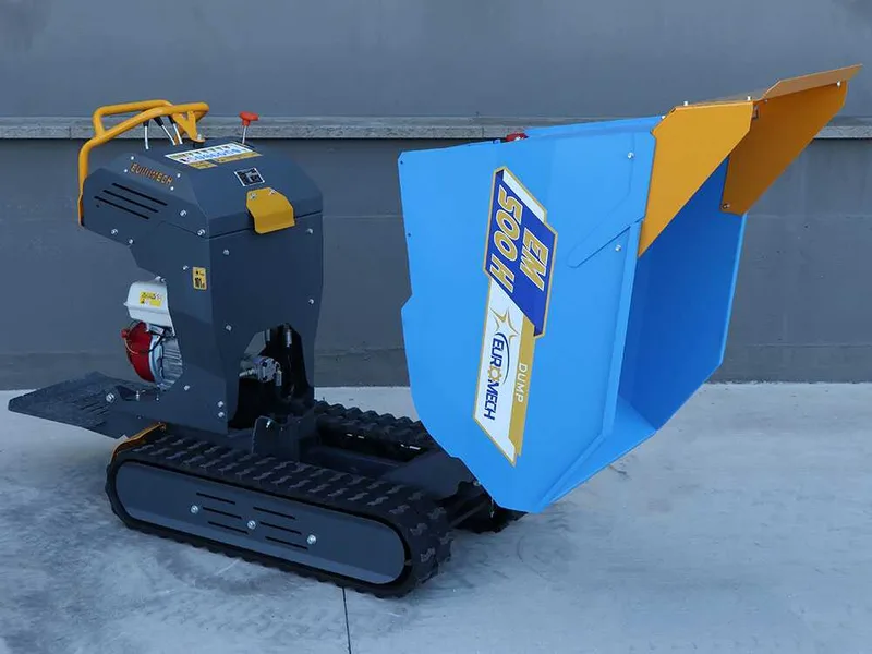 Seven Italy TH500 KM178-E - Brouette à chenilles avec benne dumper hydraulique 500 kg - Transmission hydrostatique