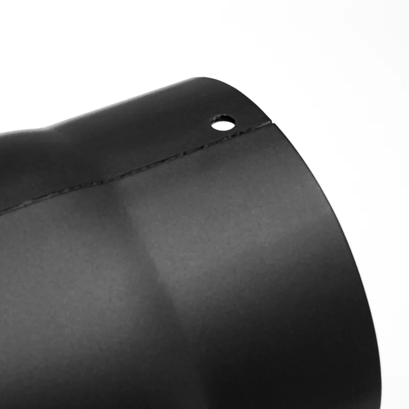 Raik Basic coude de tuyau de fumée 150mm noir 90° 2-pièces, sans porte pour tuyau de fumée / conduit de fumée