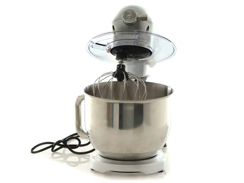 DCG KM1510S 7l - Batteur mélangeur planétaire - Avec cuve en acier de 7 litres - Multifonctions à enclenchement rapide