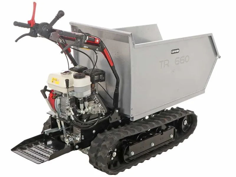 GINKO TR 660 - Brouette à moteur thermique sur chenille dumper - Moteur Honda GX 200