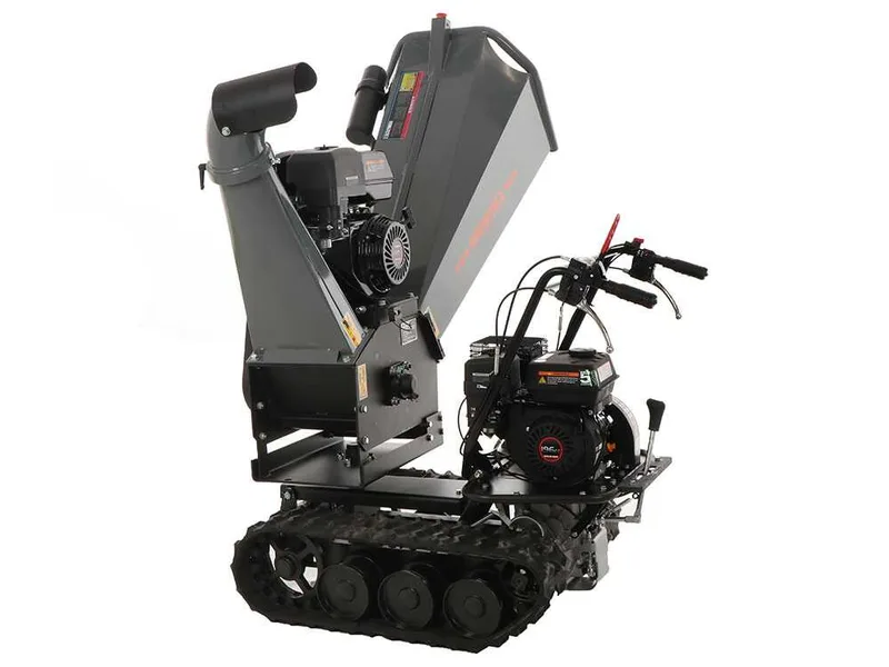 Wortex Tiger D420/120L - Broyeur à moteur thermique avec base à chenilles - Moteur Loncin D420