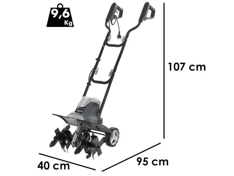 BlackStone TE-400 - Motobineuse électrique - 1200 W - 6 files de lames