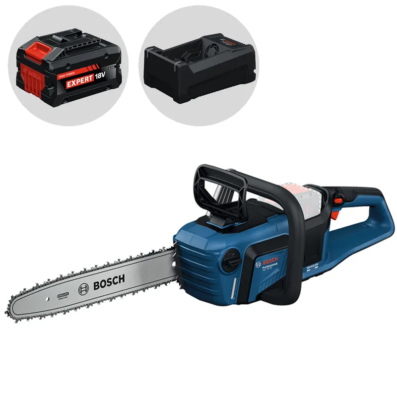 Bosch Professional BITURBO GKE 18V-40 - Tronçonneuse à batterie - 18 V 5,5 Ah - Guide de 40 cm