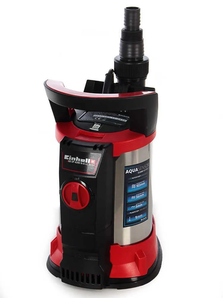 Pompe d'évacuation électrique eaux claires Einhell GE-SP 4390 N A-LL ECO - avec Aquasensor