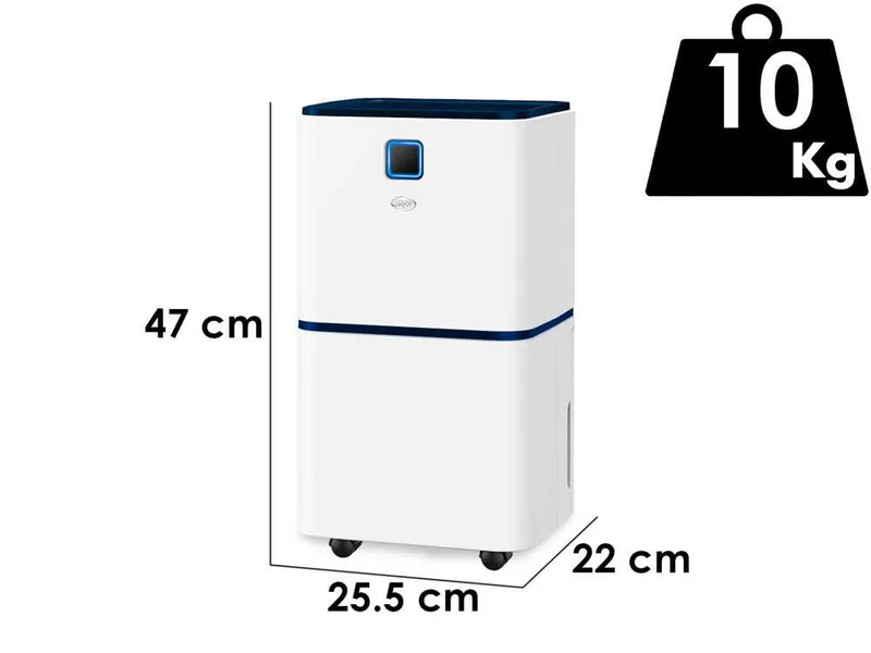 Argo Dry Pury Evo 11 - Déshumidificateur avec système de purification de l'air - 11 L/24 h