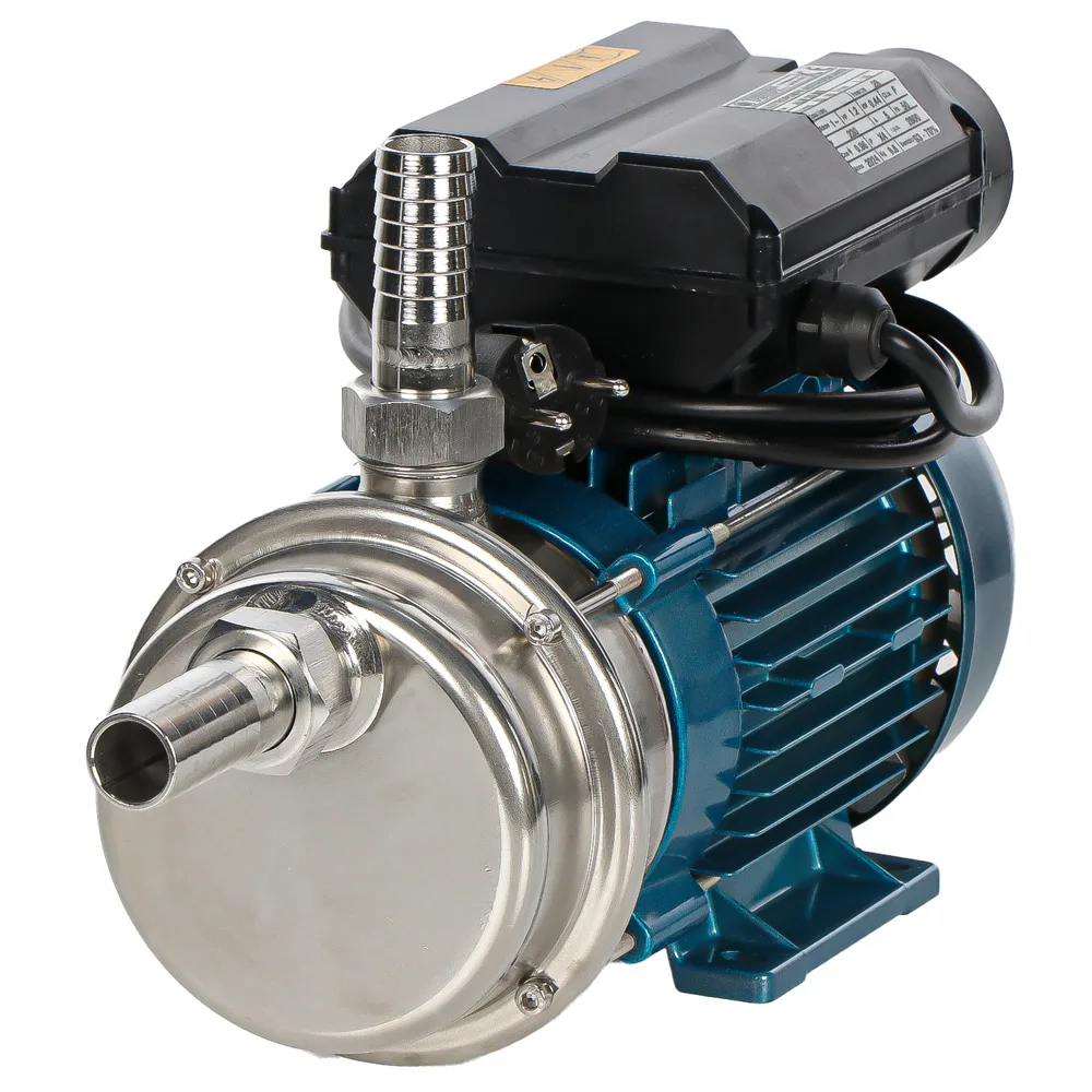 Tellarini ALM 25 MS - Pompe électrique de transfert en acier inoxydable - Raccord droits en acier inoxydable - Monophasé - 230 V - Choisissez vos raccords
