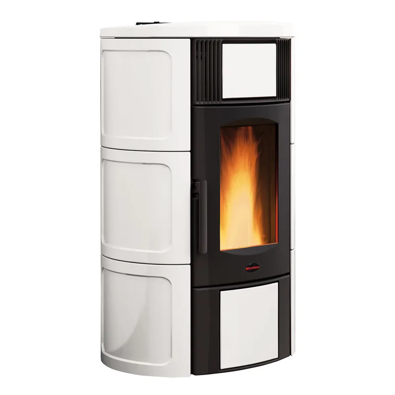 Extraflame Iside Idro H15 poêle à granulés bouilleur Majolique blanc
