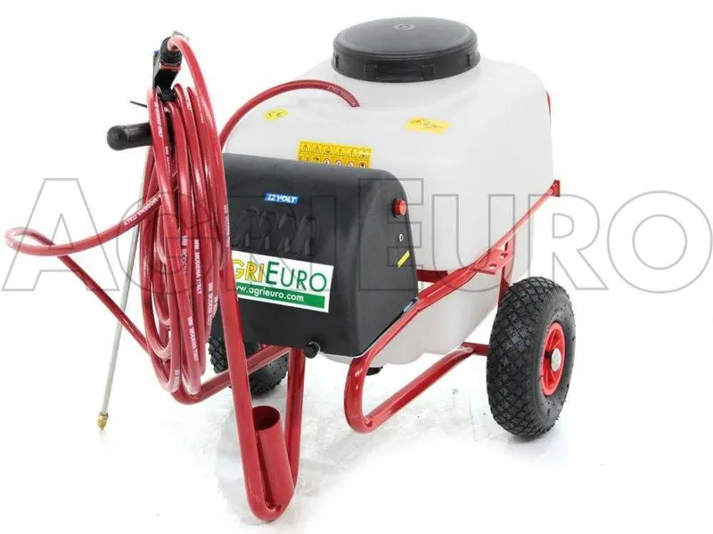Pulvérisateur à batterie 12 V de 50 l - Pompe de pulvérisateur électrique sur chariot