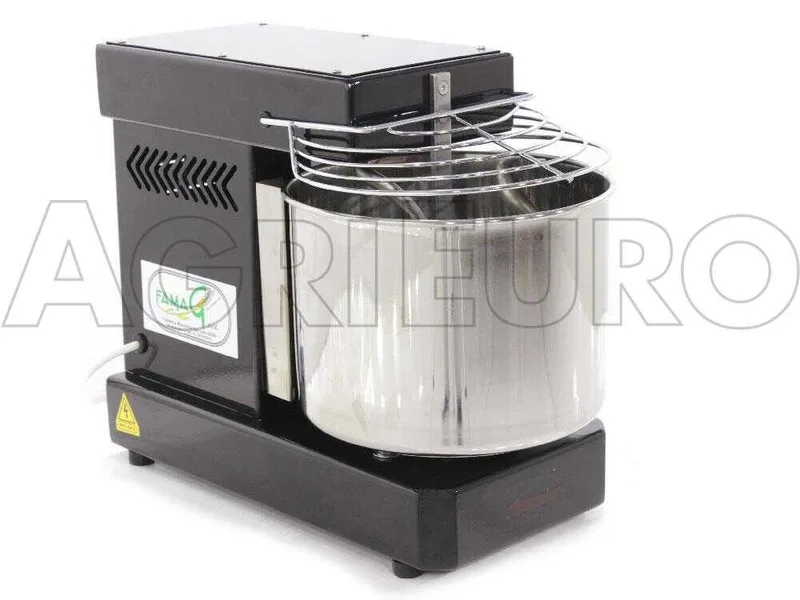 Pétrin à spirale Famag IM 10 à 10 vitesses avec moteur électrique - 10 Kg - Noir
