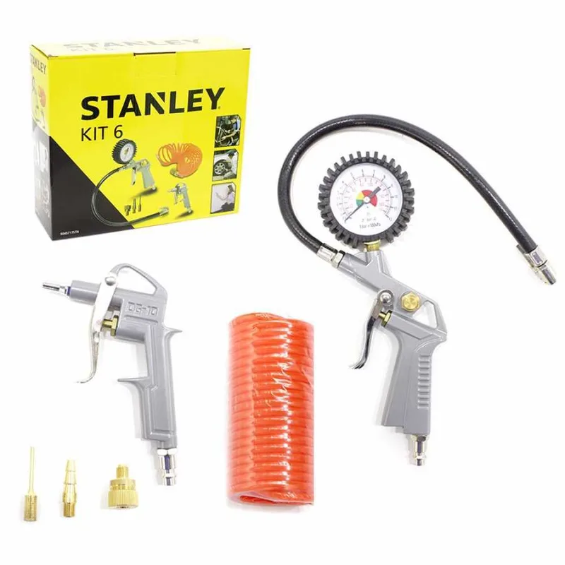 Kit Accessoires pneumatiques 6 pièces pour compresseur – Stanley