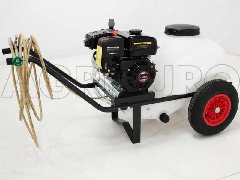 Groupe motopompe de pulvérisation Comet MP 30 - Loncin G 200 F sur chariot avec réservoir 80 lt