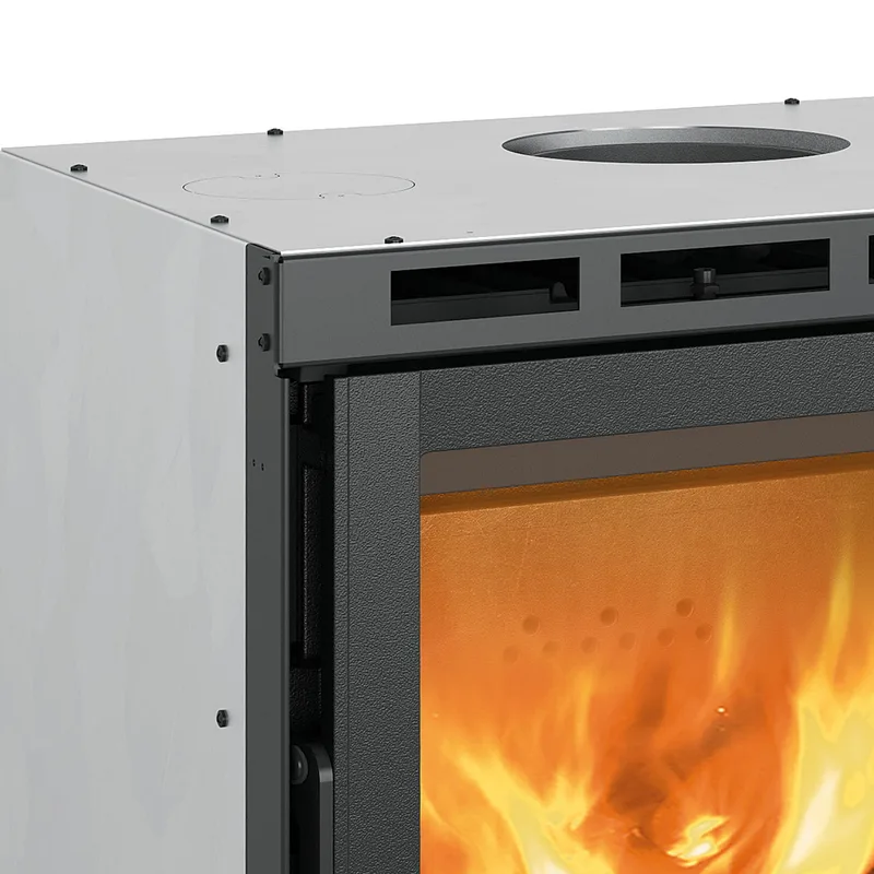 La Nordica Inserto 70.165 Ventilato insert de cheminée à bois acier noir