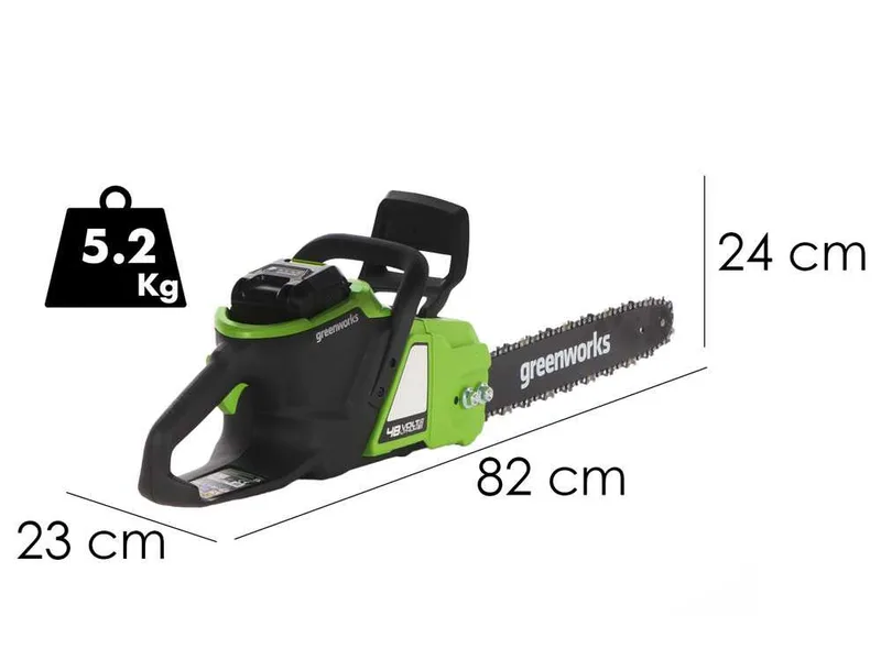 Greenworks GD40CS15K4 - Tronçonneuse à batterie - 40 V 4 Ah - Guide de 36 cm